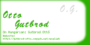 otto gutbrod business card